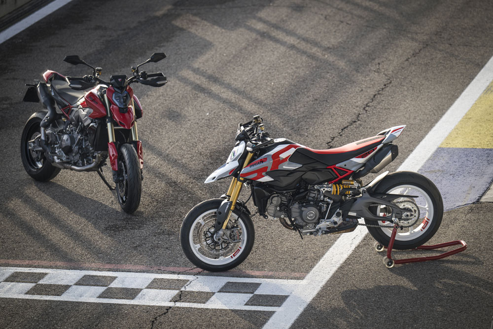 2026 Ducati Hypermotard V2 SP at racetrack 2026 Ducati Hypermotard V2 SP at racetrack