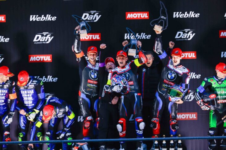 BMW Motorrad World Endurance Team podium