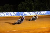 Briar Bauman (3) and Kody Kopp at 2026 Nashville Short Track
