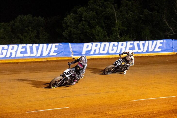 Briar Bauman (3) and Kody Kopp at 2026 Nashville Short Track