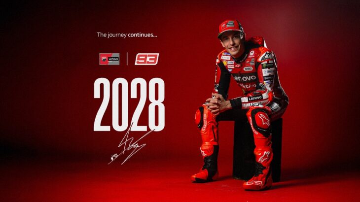 Marc Marquez confirmed with the Ducati Lenovo Team for the 2027-2028 seasons