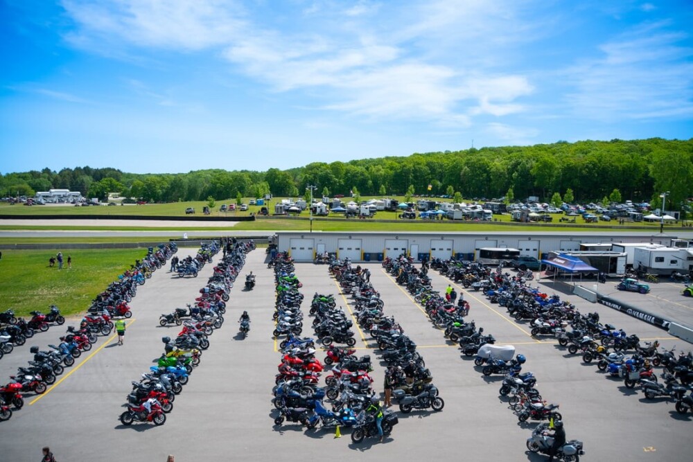 MotoAmerica parking lot at Road America