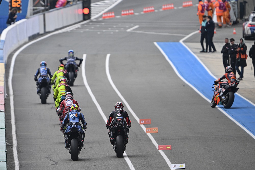 MotoGP pit lane