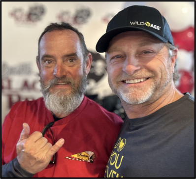 Patrick Cornell and WildAss seat cushion founder Craig Johnson