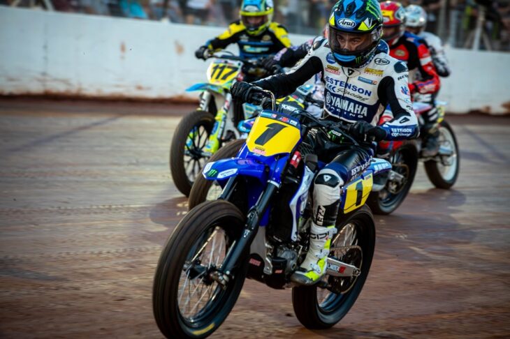 Tom Drane at start of Nashville Short Track. Photo Hunter Scott for AMA Pro Racing