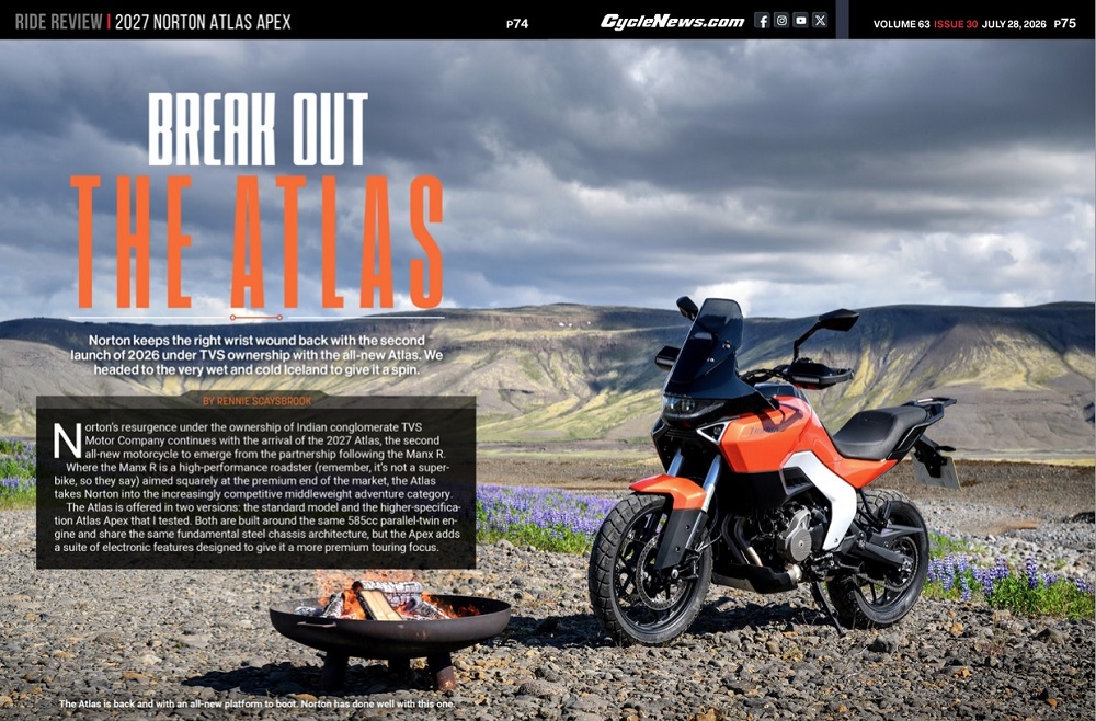 Cycle News Magazine 2027 Norton Atlas Apex Review