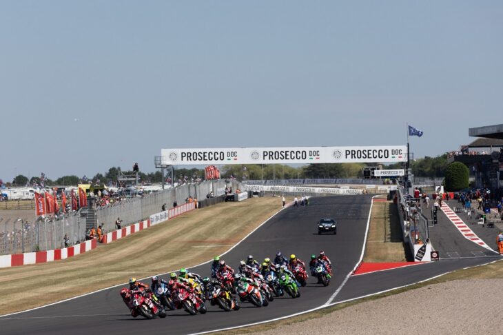 Race start, Iker Lecuona leads from start to finish, Race 1, British WorldSBK, 11 July 2026