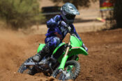Myles Abbott riding 2026 Kawasaki KX85