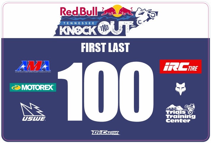 Red Bull TKO number decal