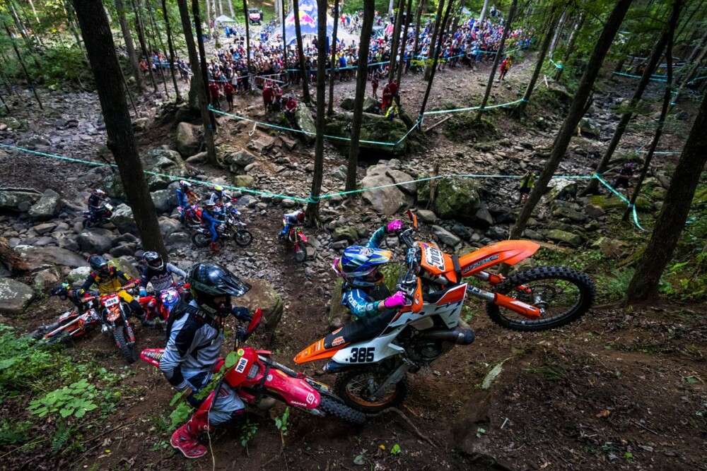 The top 30 amateur riders earn a shot at racing against the top Hard Enduro racers in the world. Sign up now to lock in your custom Red Bull TKO number plate. Photo by Christian Pondella, Red Bull Content Pool.