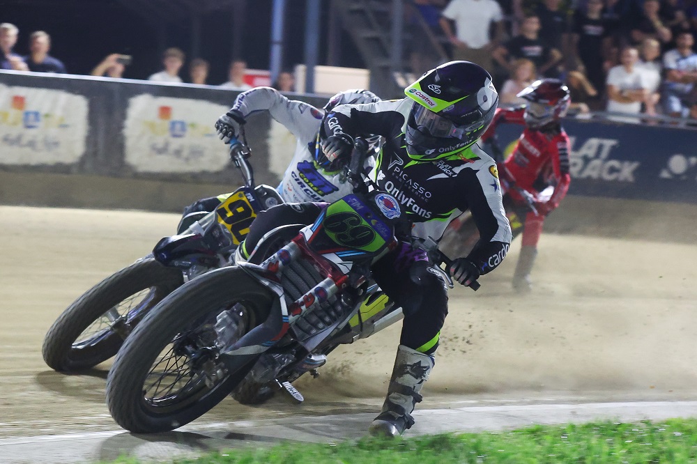 Sammy Halbert (69) and Daniele Tonelli 2026 FIM Flat Track Rnd 4