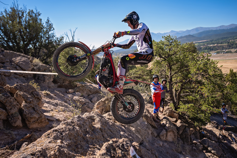 Sondre Haga at 2026 Turkey Rock MotoTrials