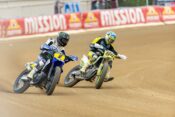 Tom Drane (No. 1) races Chase Saathoff (No. 88) at the 2026 Lima Half Mile. Photo by Tim Lester