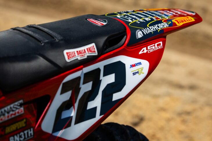 Troy Lee livery for Cairoli's American Ducati Desmo450 MX
