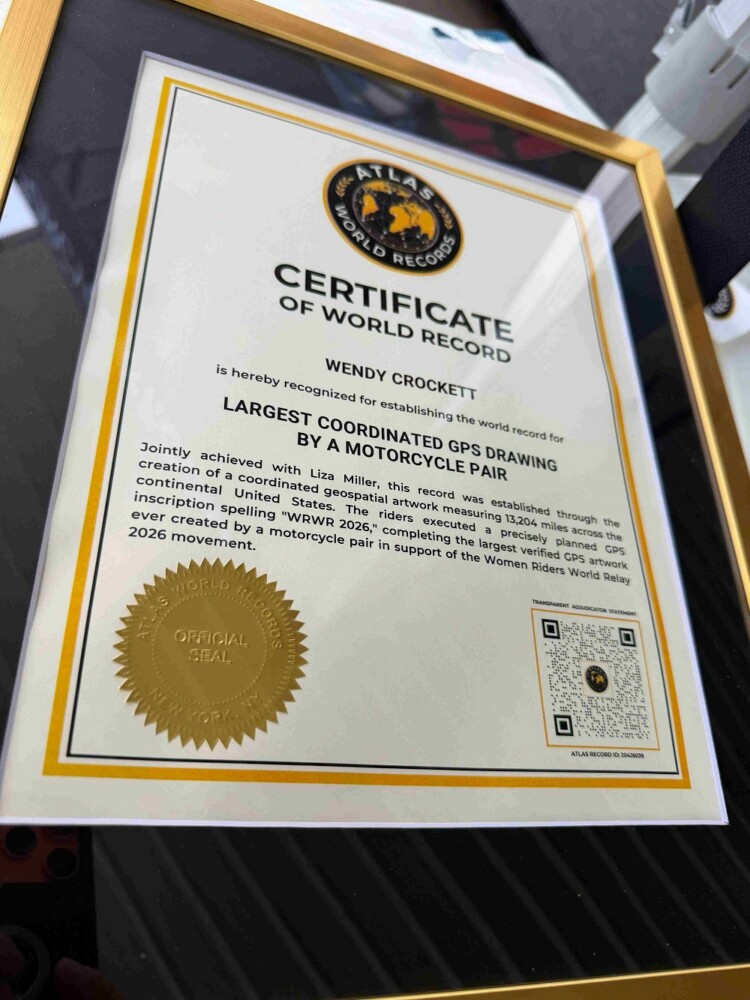WRWR Record Certificate 2026