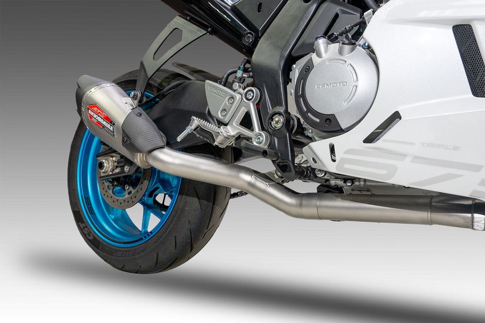 2025 新作 MOFFCHIEF Yoshimura 2025 CFMOTO 675SS Race Series AT2 Exhaust - Cycle News