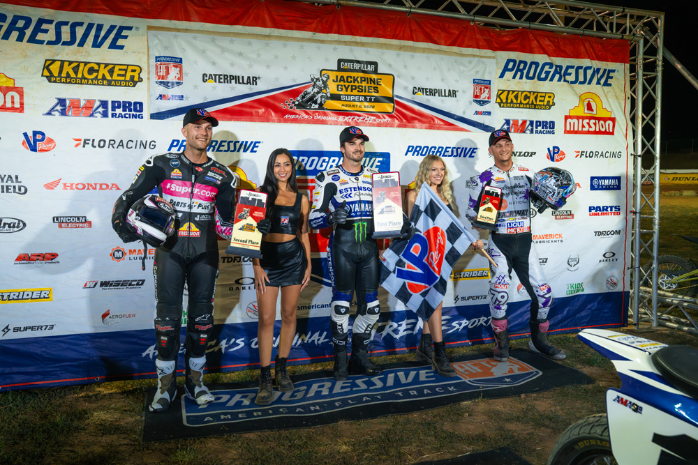 2026 AFT Jackpine Gypsies Super TT SuperTwins podium