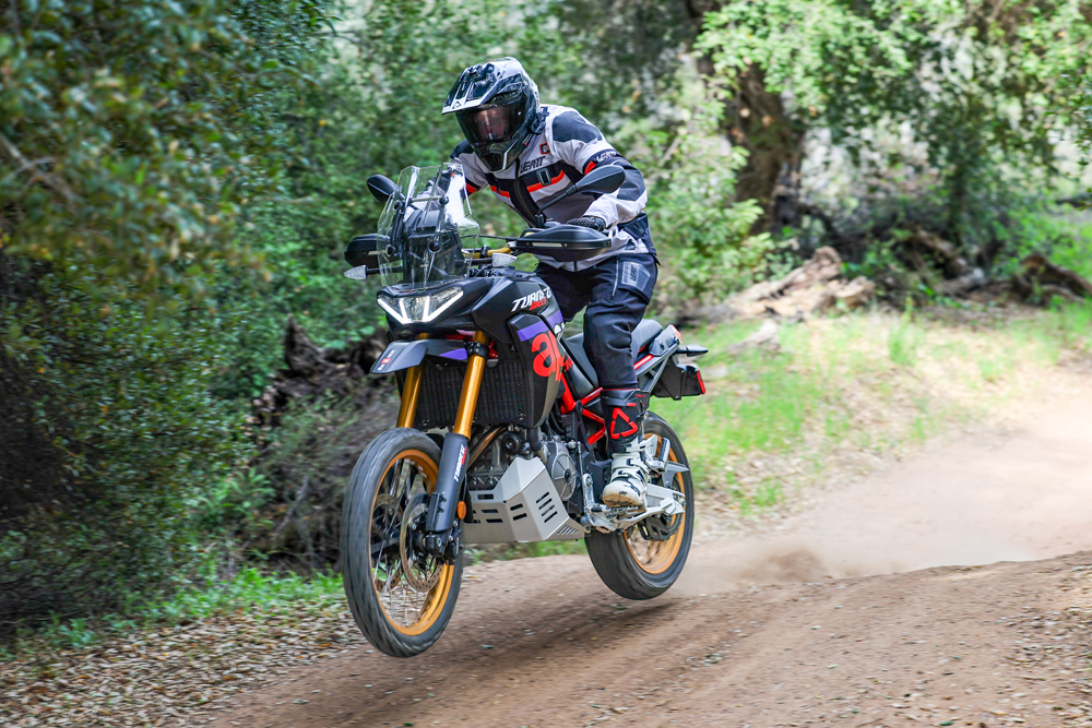 2026 Aprilia Tuareg 660 Rally action 2026 Aprilia Tuareg 660 Rally action