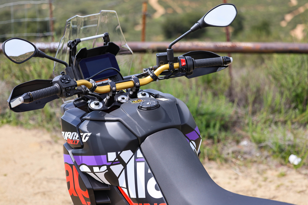 2026 Aprilia Tuareg 660 Rally cockpit 2026 Aprilia Tuareg 660 Rally cockpit