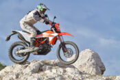 2026 KTM 690 Enduro R jumping