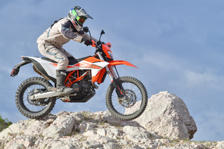 2026 KTM 690 Enduro R jumping