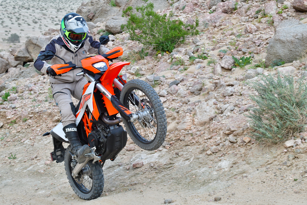 2026 KTM 690 Enduro R wheelie 2026 KTM 690 Enduro R wheelie