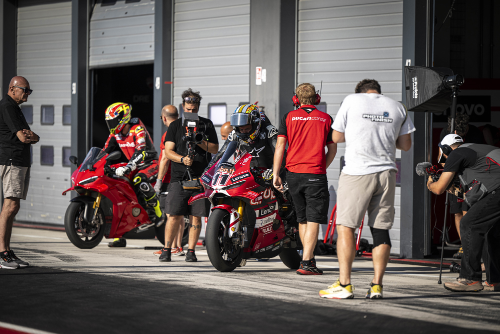 Adam “Chad” Child on Nicolo Bulega’s Panigale V4 R Adam “Chad” Child on Nicolo Bulega’s Panigale V4 R