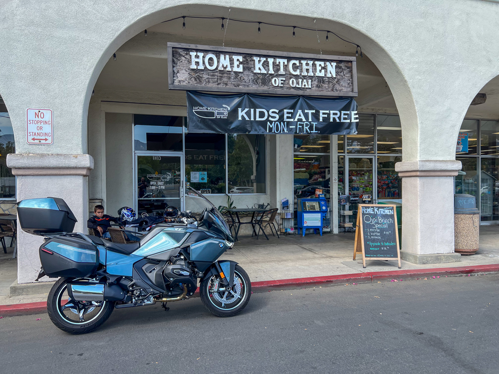 BMW R 1300 RT parked at Home Kitchen of Ojai