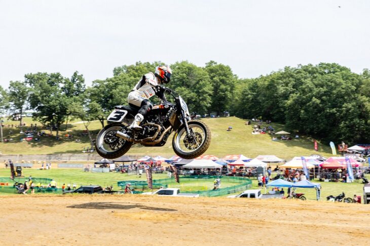 Briar Bauman at 2025 Peoria TT. Photo by Tim Lester for AMA Pro Racing