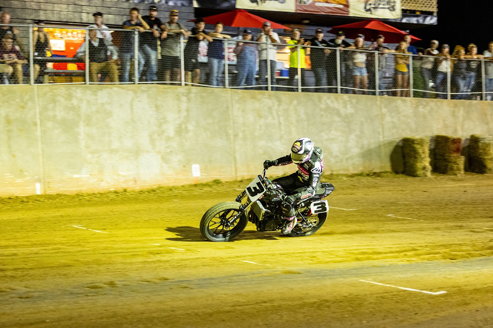 Briar Bauman at Jackpine Gypsies Short Track. Photo Tim Lester for AMA Pro Racing
