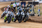 Daniels, Kopp and Cose at Jackpine Gypsies Short Track. Photo Tim Lester for AMA Pro Racing