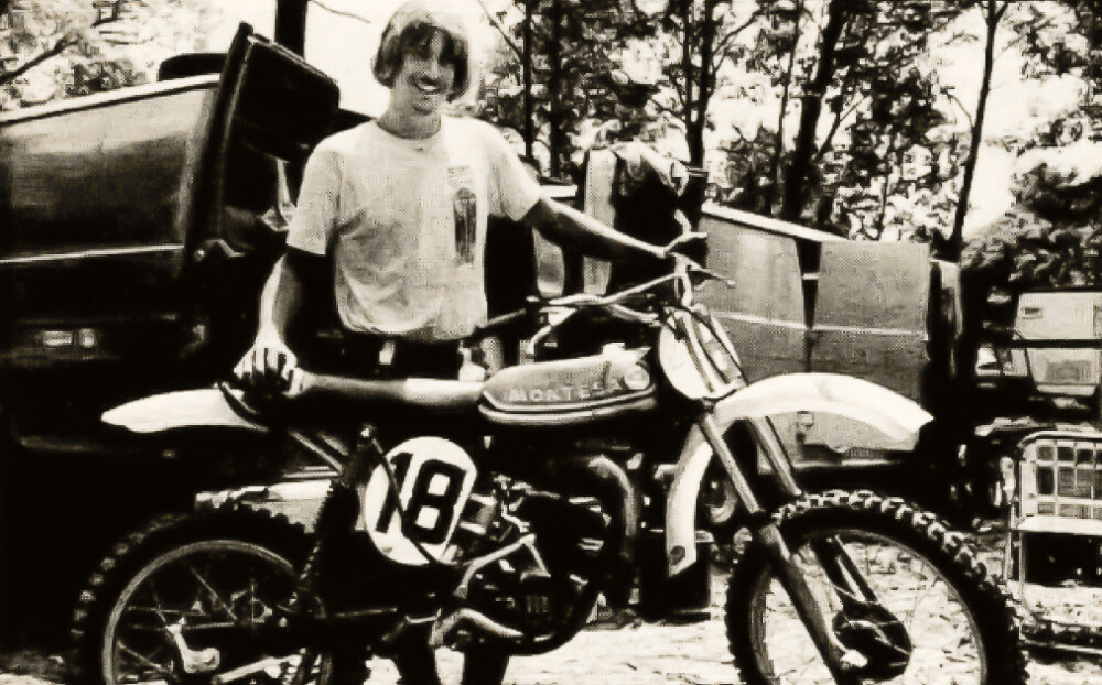 Mickey Kessler with 1976 Montesa Cappra 125 VB