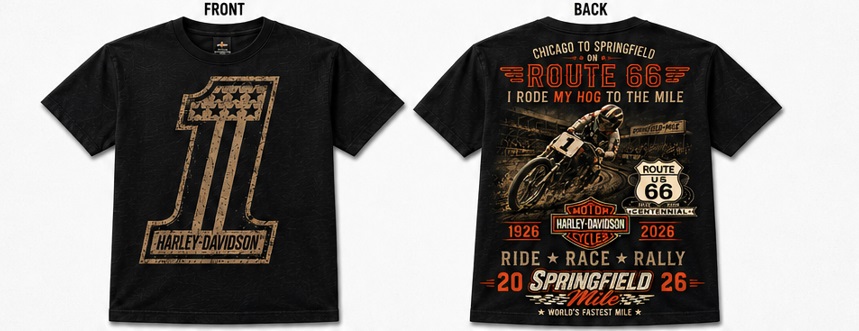 Route 66 Centennial Harley-Davidson event T-Shirt.