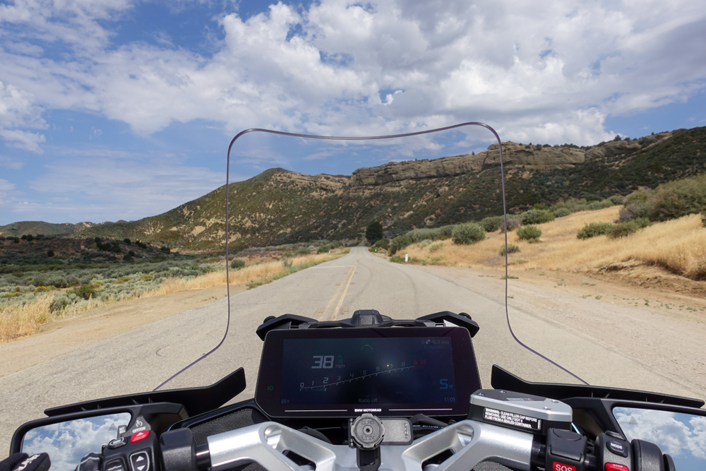 View from BMW R 1300 RT