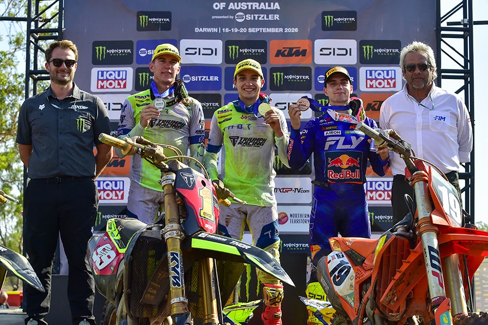 2026 MX2 of Australia podium