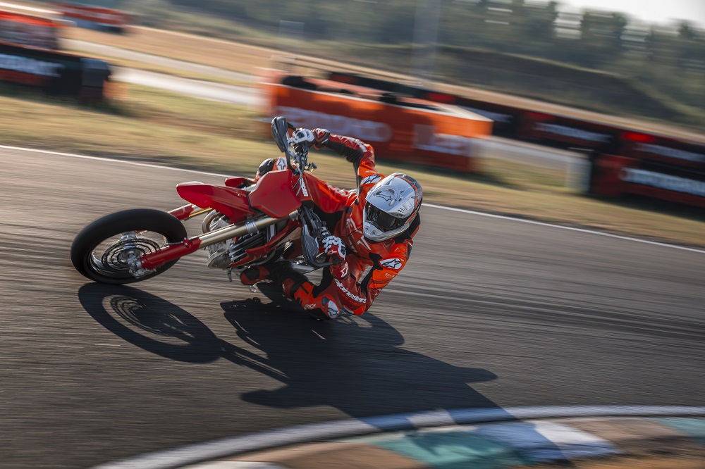 2027 Ducati Desmo450 SM on race track