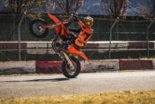 2027 KTM 450 SMR wheelie