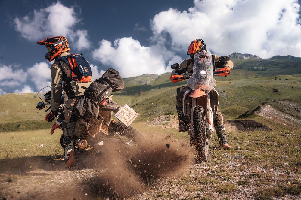 2027 KTM 690 Rally action