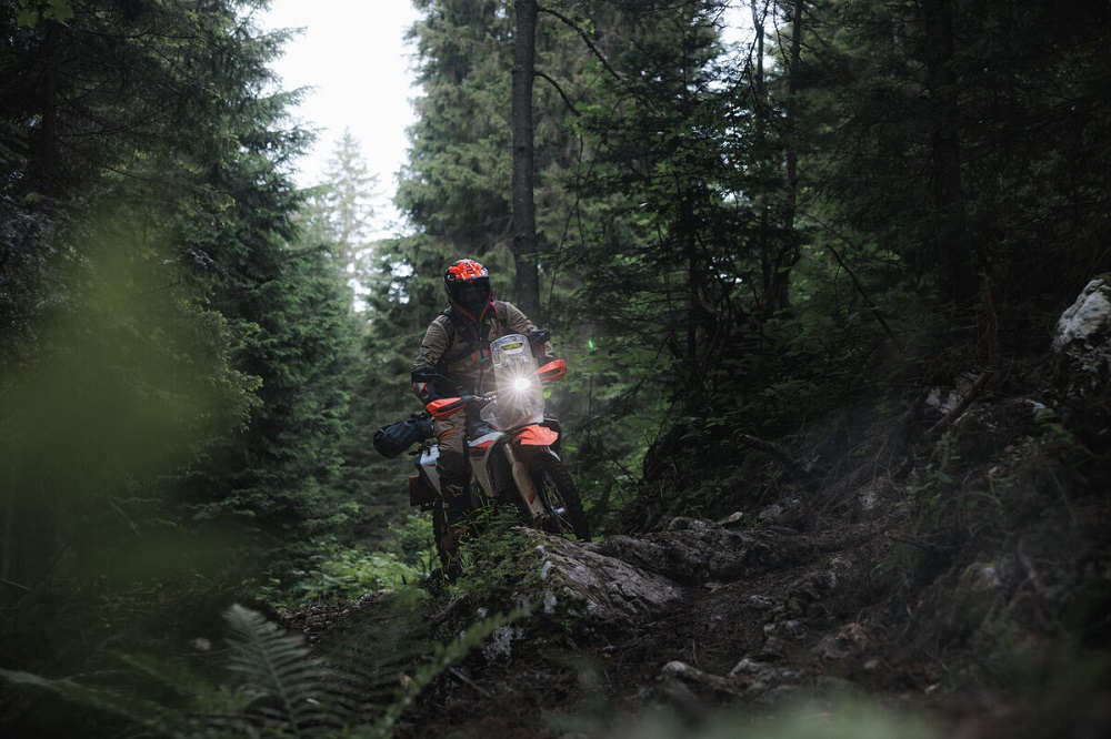 2027 KTM 690 Rally trail riding