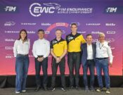 EMP representatives alongside Dunlop's Wim Van Achter and David Auerbacher