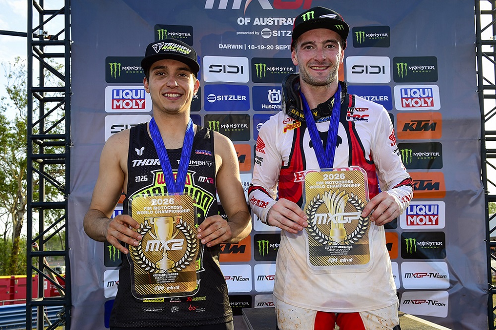 Guillem Farres MX2 World Champion and Jeffrey Herlings MXGP Champion