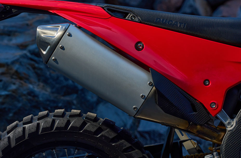 2027 Ducati Desmo450 EDS muffler