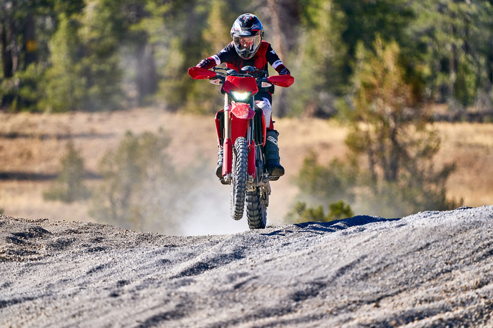 2027 Ducati Desmo450 EDS off-roading