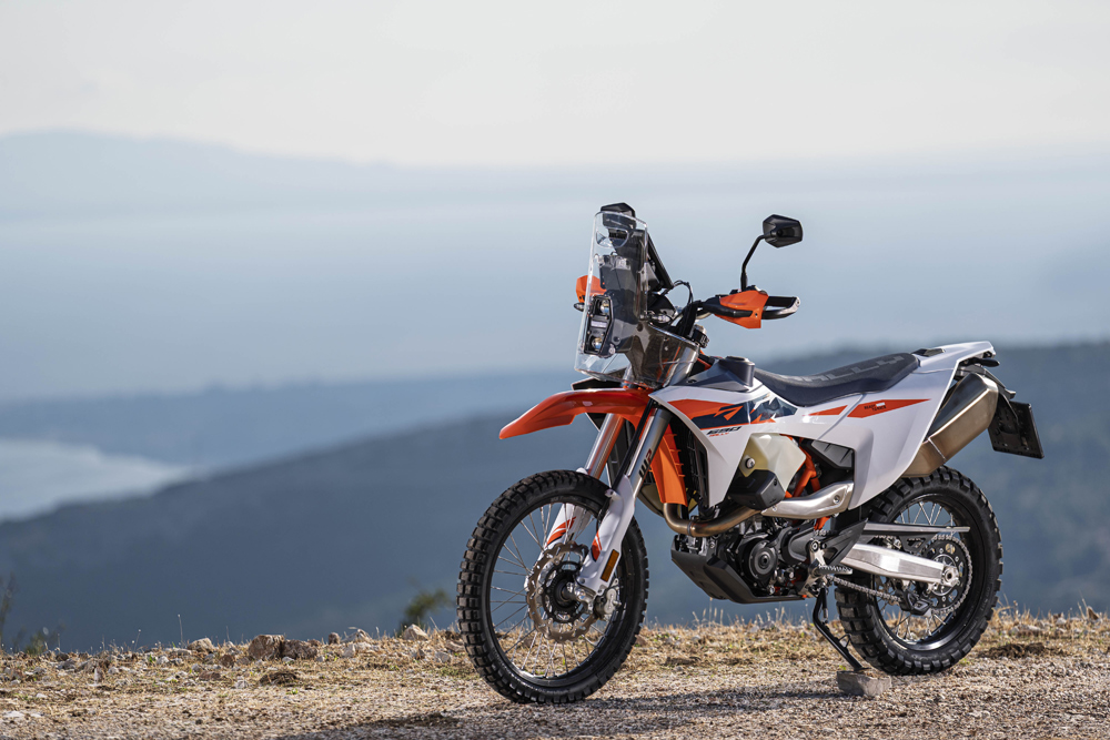 2027 KTM 690 Rally left side