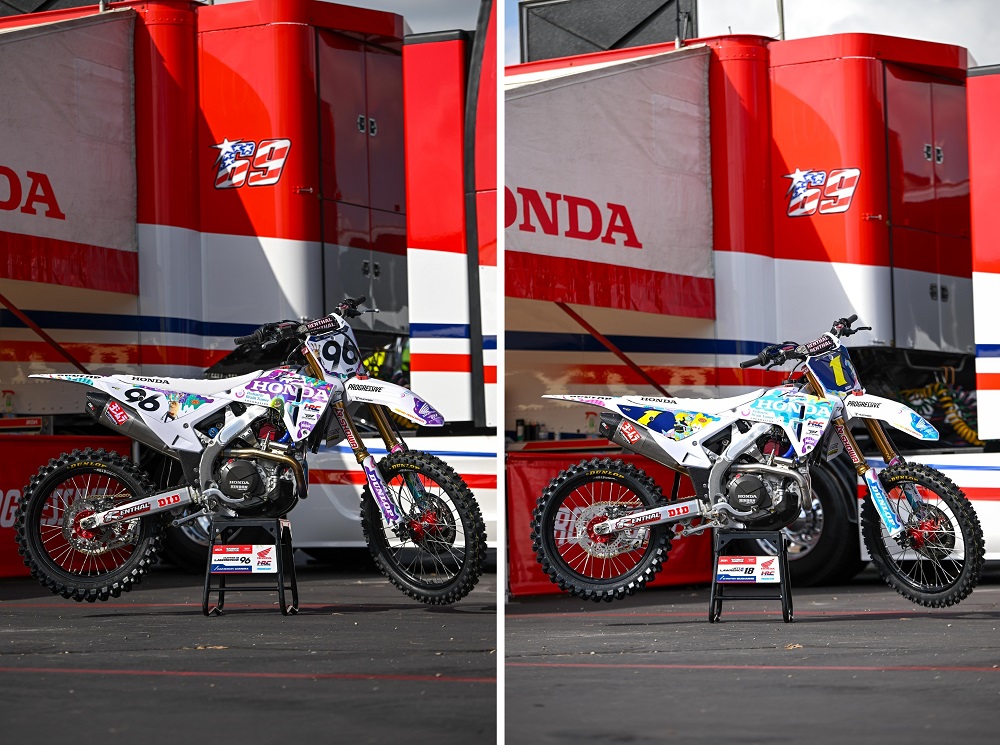 Honda HRC SuperMotocross Rnd 2 plastics auction