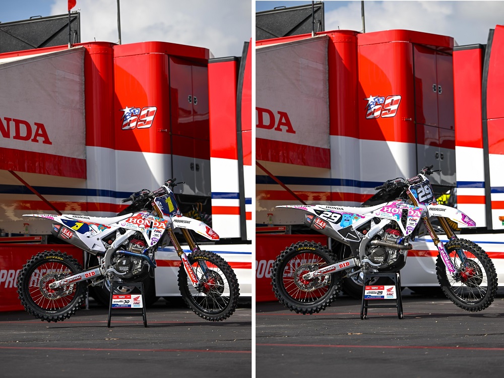 Honda HRC SuperMotocross Rnd 2 plastics auction