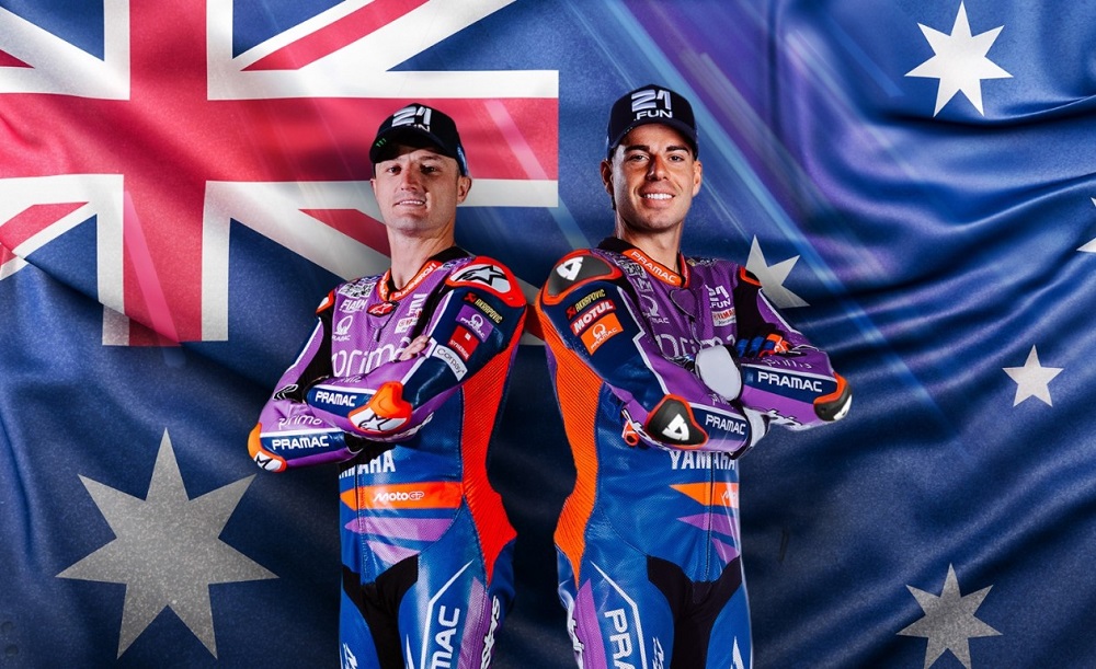 Jack Miller (left) and Augusto Fernandez Prima Pramac Yamaha