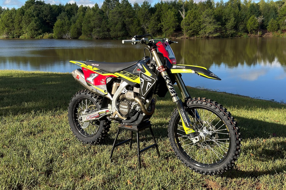 Triumph Factory Racing TF 450-E Endurocross racer